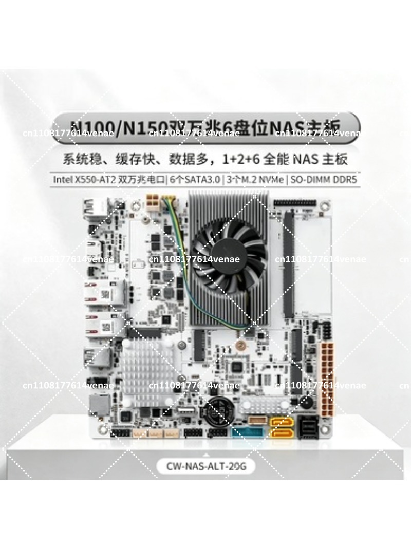 Nas Motherboard 8 Sata Mini Itx - NAS-Motherboard mit 8 Einschüben für N100