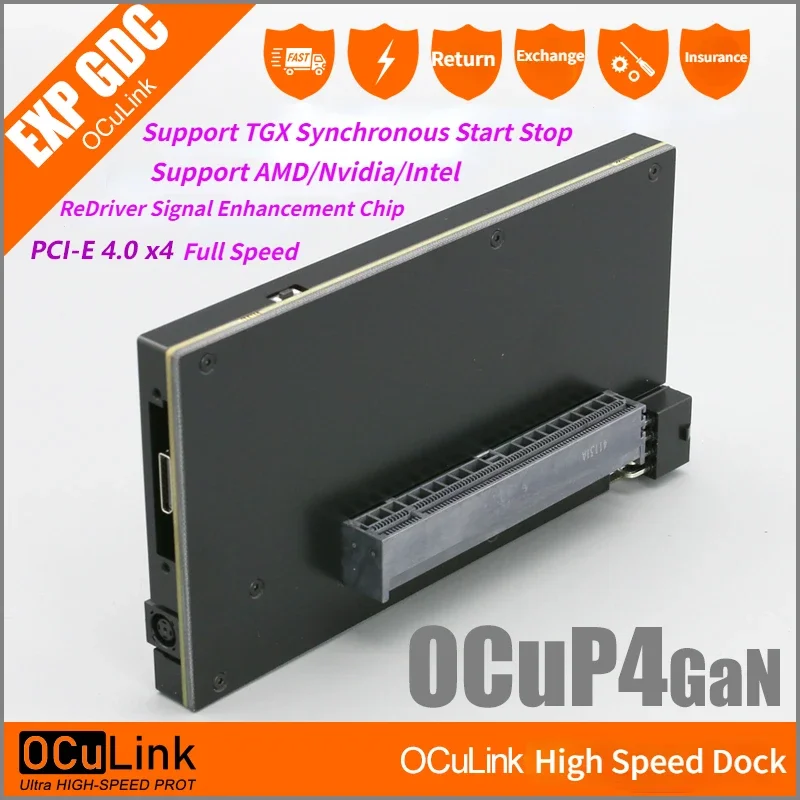 Oculink Egpu Mini Pc - OCuP4GaN OCuLink GPU-Dock-Gehäuse mit ReDriver-Chip PCIe