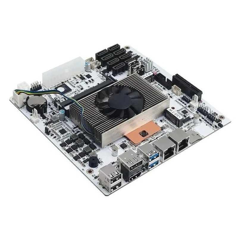 Nas Motherboard 8 Sata Mini Itx - Weißes Mini-ITX M11 NAS-Motherboard mit integrierter