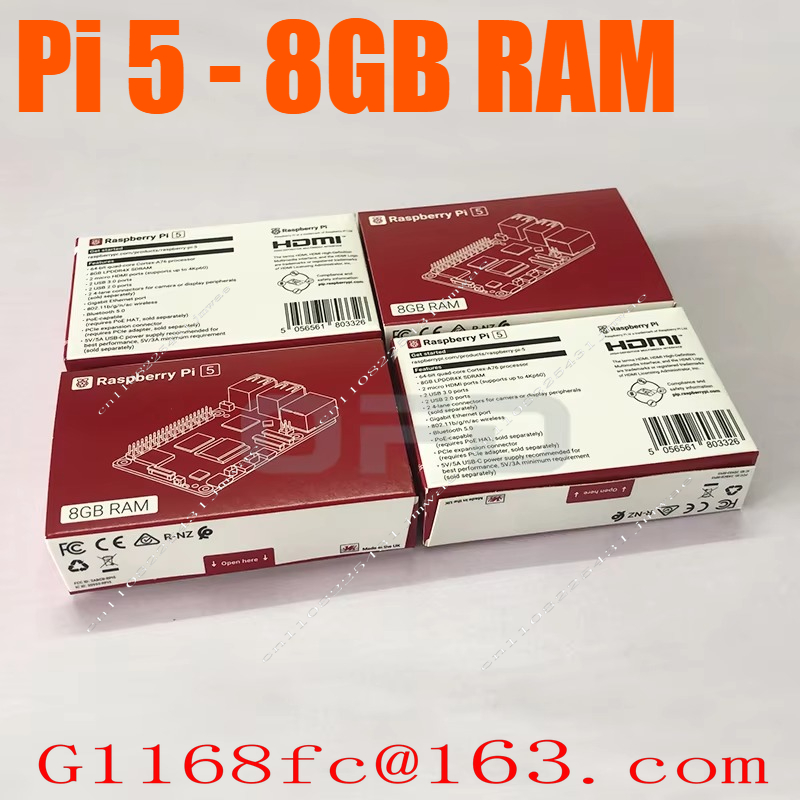 Raspberry Pi 5 8Gb Board - Pi 5 2GB/4GB/8GB Speicher-Entwicklungsboard Einplatinen-Computer Raspberry