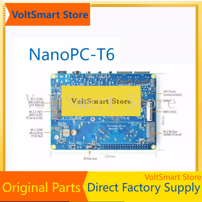Rockchip Rk3588 Development Board - VoltSNanopc T6 Entwicklungsboard - Rockchip RK3588