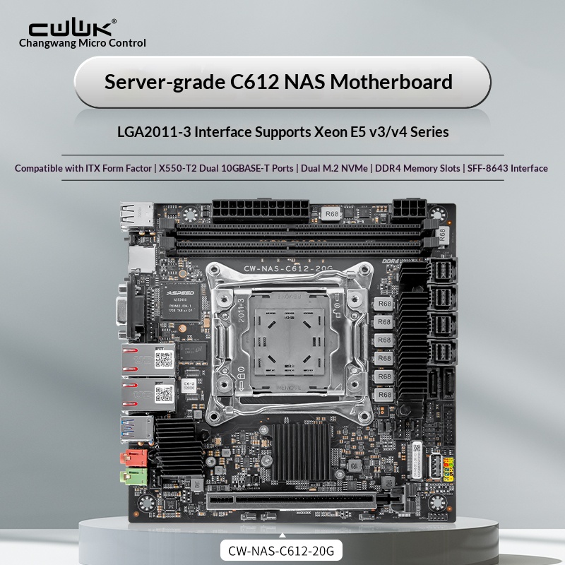 C612 LGA 2011-3 Xeon X99 Mothe – Nas Motherboard 8 Sata Mini Itx Bewertung und Preis