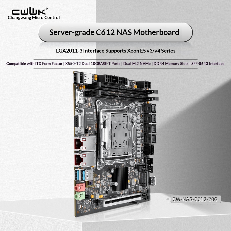 C612 LGA 2011-3 Xeon X99 Mothe – Nas Motherboard 8 Sata Mini Itx Bewertung und Preis