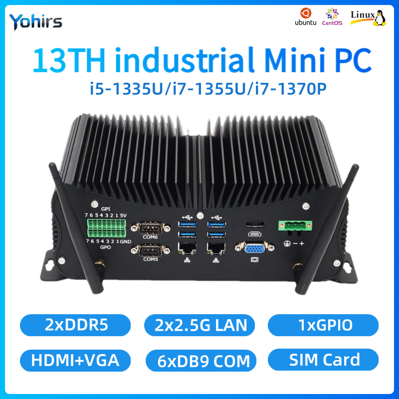 13. lüfterloser Mini-Industrie – Fanless Industrial Pc Rs485 Core I7 Bewertung und Preis