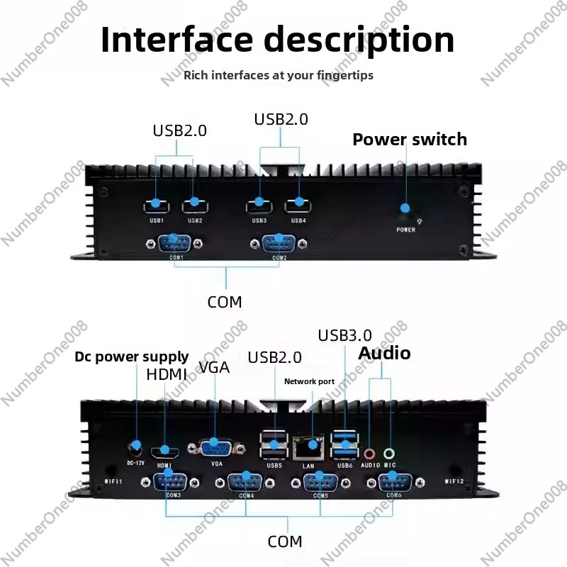 12. Generation Core I5/i7 Dual – Fanless Industrial Pc Rs485 Core I7 Bewertung und Preis