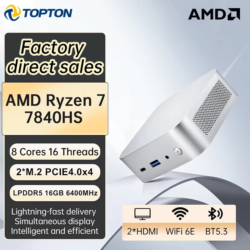 Topton Tragbarer Gaming Mini-P – Amd Ryzen 7 7840Hs Mini Pc Bewertung und Preis