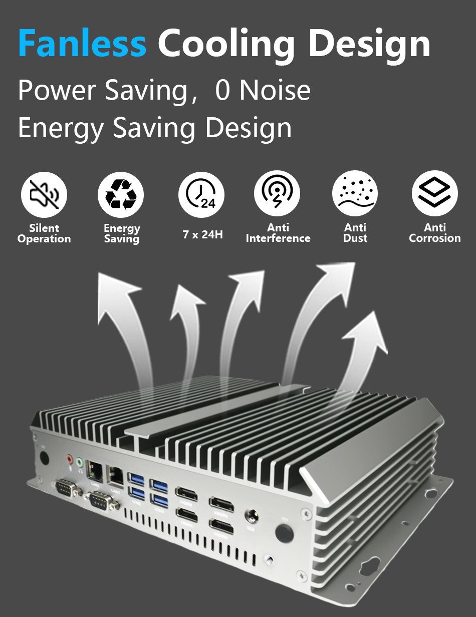 Lüfterloser Industrie-Mini-PC  – Fanless Industrial Pc Rs485 Core I7 Bewertung und Preis