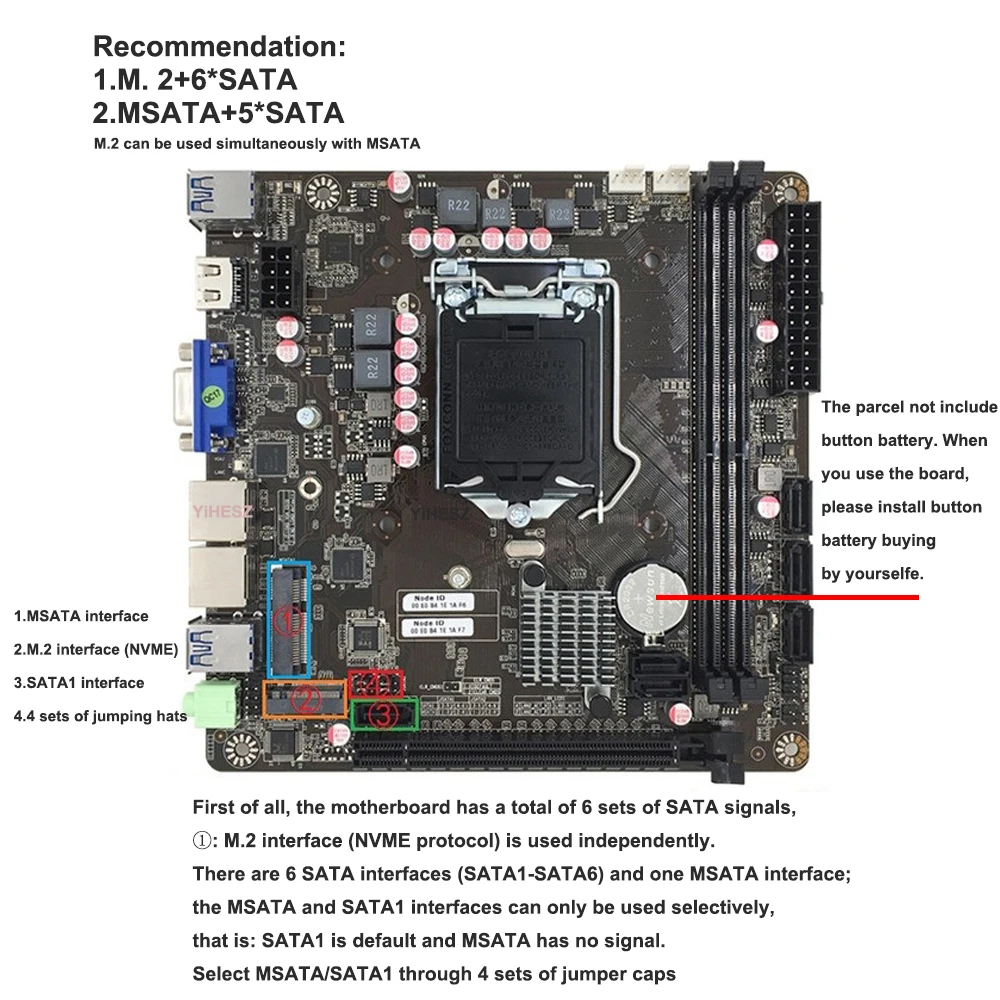B365 Mini-ITX Motherboard LGA  – Nas Motherboard 8 Sata Mini Itx Bewertung und Preis
