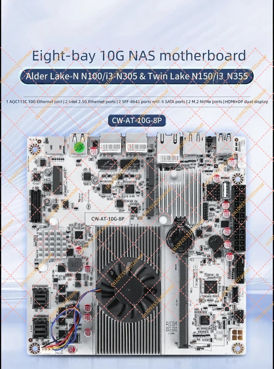 N150 N100 N305 Firewall-Mother – Nas Motherboard 8 Sata Mini Itx Bewertung und Preis