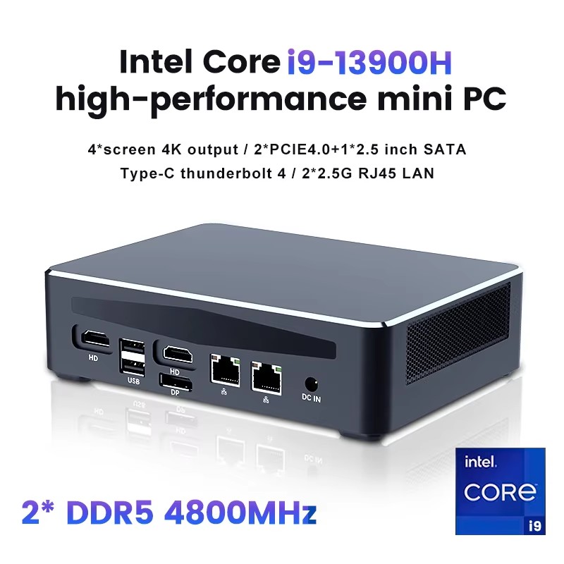 Topton Gaming 4 NAS Mini-PC Co – Intel Core I9 13900H Mini Pc Bewertung und Preis