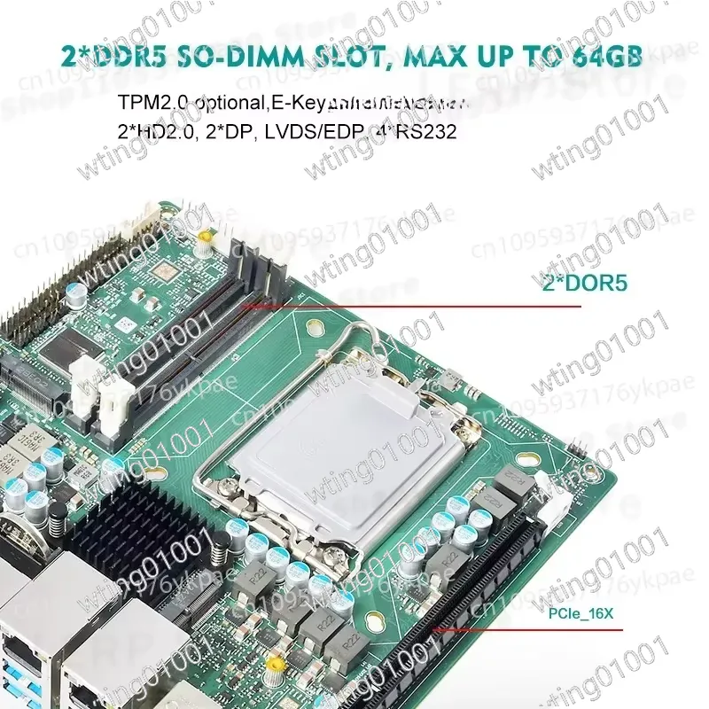für 13. Generation Mini-ITX-Mo – Lga1700 Itx Motherboard Ddr5 Bewertung und Preis