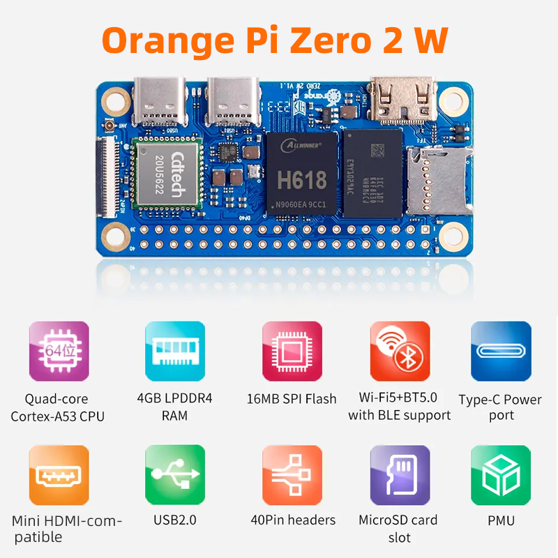 Orange Pi Zero 2W 4GB 2GB 1,5G – Rockchip Rk3588 Development Board Bewertung und Preis