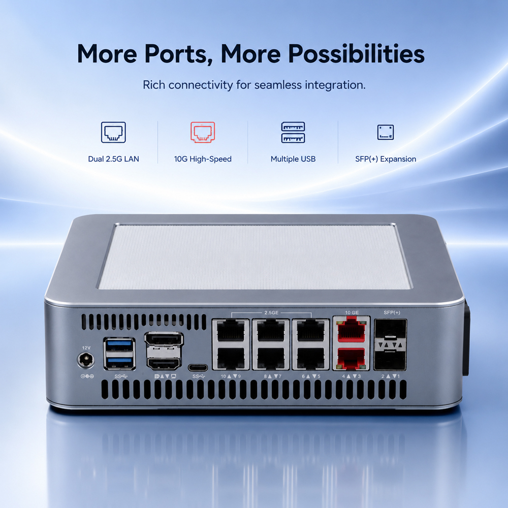 Qotom Q51551ST Mini-PC Intel C – Dual Lan 10G Sfp+ Mini Pc Bewertung und Preis