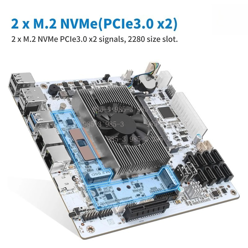 Weißes Mini-ITX M11 NAS-Mother – Nas Motherboard 8 Sata Mini Itx Bewertung und Preis