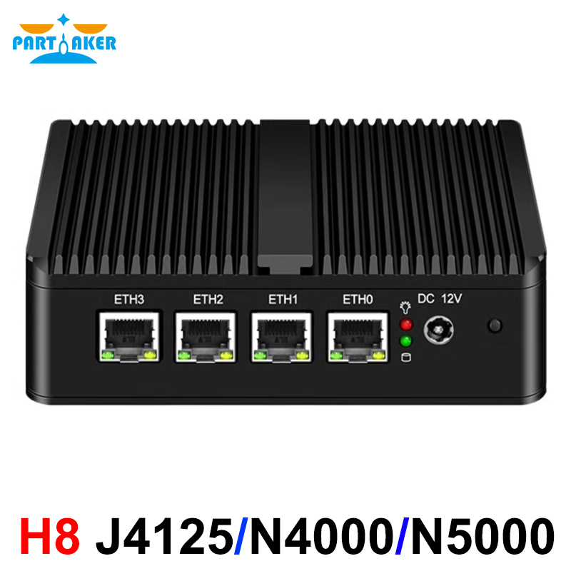 Partaker Lüfterloser pfSense R – Pfsense Firewall Router 2.5G 4 I226 Bewertung und Preis