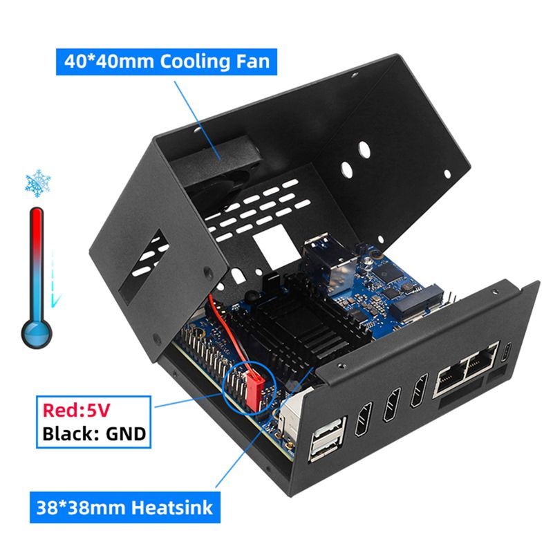 HGHO Metallgehäuse mit Kühlven – Orange Pi 5 Plus 16Gb Bewertung und Preis