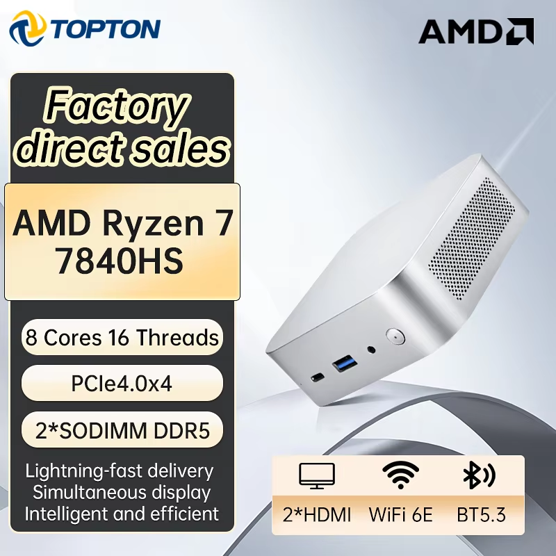 Topton AMD Ryzen 7 7840HS Gami – Amd Ryzen 7 7840Hs Mini Pc Bewertung und Preis